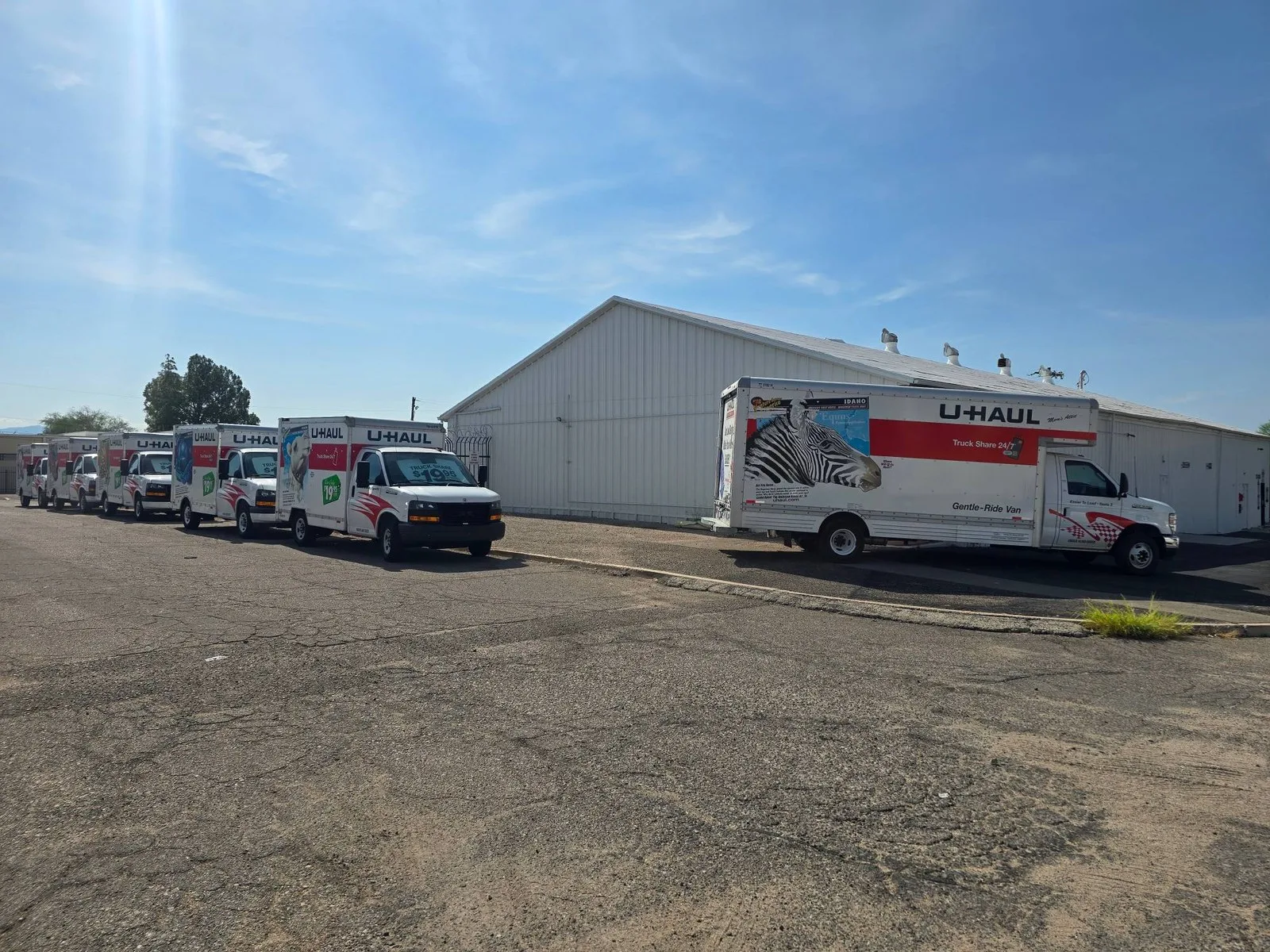 Moving trucks available with student self storage in Tucson